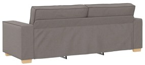vidaXL 3 Személyes Kanapé Taupe 180 cm-es Szövet