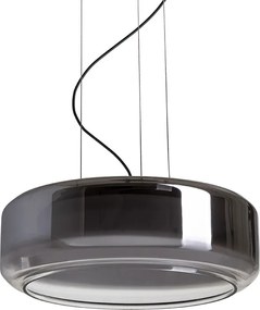 RENDL NAOMI 35 závěsná kouřové sklo/mléčné sklo/černá 230V LED 18W 3000K
