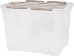 Tárolódoboz Nagy Átlátszó Fedéllel Kék Szürke Zöld 42L Dragon