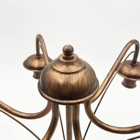ANTON láncos csillár, 6xE14/60W/230V, bronz