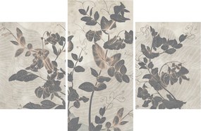 Kép - texturált levelek (90x60 cm)
