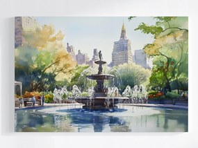 Poszter Nyc Város New York Central Park Szökőkút 120x80