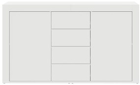 Fehér Oldalszekrény Fehér Fa 120 x 36 x 69 cm Tárolás