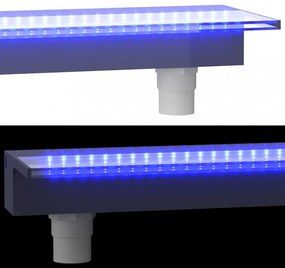 akril vízeséskifolyó RGB LED-ekkel 90 cm