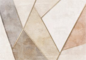 Vinil Fotótapéta Flizelin Geometriai Absztrakt Bézs 312x219