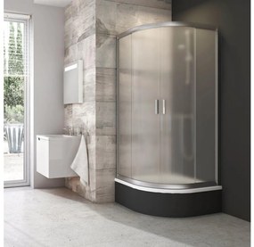 Ravak 3B240U40ZG - BLIX negyedköríves, négyrészes zuhanykabin 80x80 cm satinált