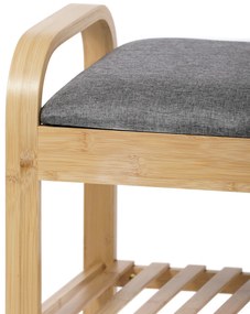 Autronic DR-N1016 GREY2 cipőtartó zsámollyal, 91 x 51 x 34 cm