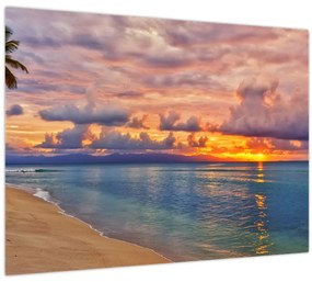Kép - Naplemente a tengerparton (70x50 cm)