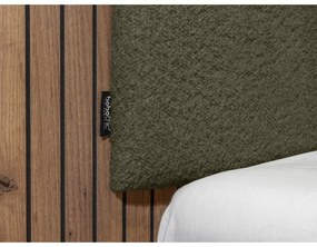 Zöld franciaágy ágyráccsal 160x200 cm Lior – Bobochic Paris