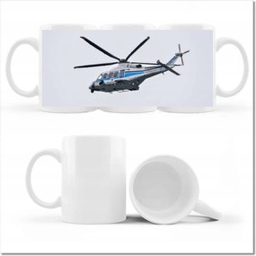 Japán helikopter mintás bögre
