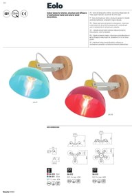 Redo 04-510 - Gyerek fali lámpa  EOLO 1xE27/42W/230V