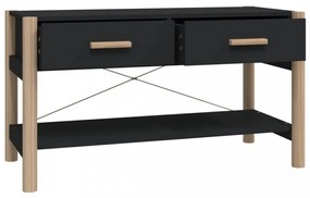 fekete szerelt fa TV-szekrény 82x38x45 cm