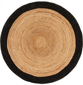 Juta szőnyeg Jutta Light Brown/Black o 120 cm