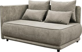 Kihúzható kanapé, bézsesszürke Taupe, balos, LIAMI