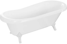 Mexen, Mexen Retro wanna wolnostojąca 170 x 75 cm, fehér, fehér lábak - 53251707500-20