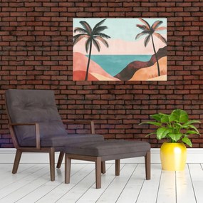 Kép - Pálmafák a tengernél (90x60 cm)