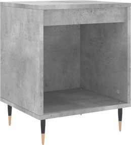 vidaXL betonszürke szerelt fa éjjeliszekrény 40x35x50 cm