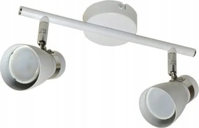 Spot lámpa Dupla mozgatható Dez szalag 2x GU10 Led fehér Króm