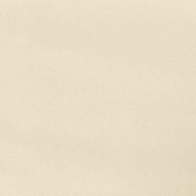 krémszínű műbőr rugós ágykeret 120 x 200 cm