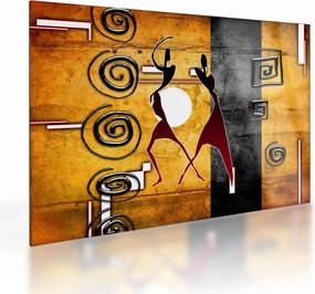 Kép - Ősi festészet (üvegen) (70x50 cm)
