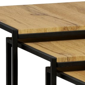 Dohányzóasztal 45×45 cm, MDF, Vad Tölgy. AF-3003 OAK