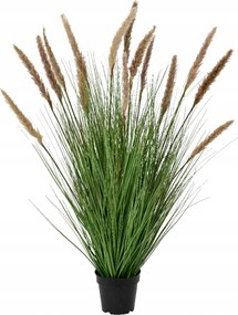 Műnövény Pampas Fű barna dekoratív cserépben 110cm