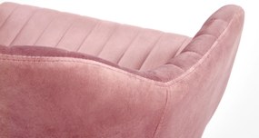 Rózsaszín irodai szék MARIBO VELVET