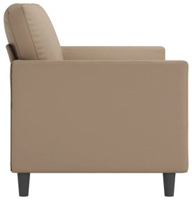 3 személyes cappuccino színű műbőr kanapé 180 cm