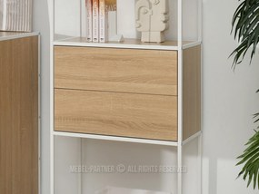 Regál Soren Reg (szonoma + fehér). 1111380