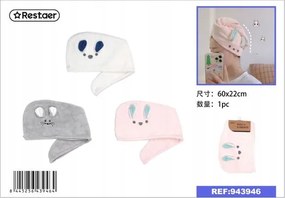 Turbán törölköző Gyors szárítás 60x22cm