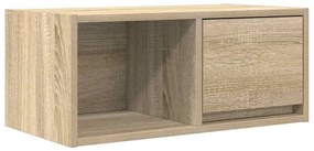 2 db sonoma tölgy színű szerelt fa TV-szekrény 60x31x25,5 cm
