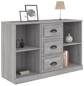 szürke sonoma színű szerelt fa tálalószekrény 104,5x35,5x67,5cm