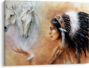 Kép - Indiánok varázslata (70x50 cm)