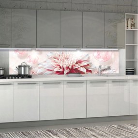 Fotótapéta Rózsaszín dáliák az elegancia és a fény szféráiban 250x60 +ragasztó