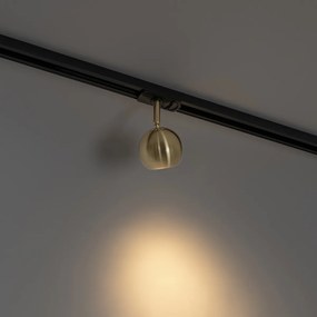 Modern 1 fázisú sínlámpa fekete arannyal - Gissi