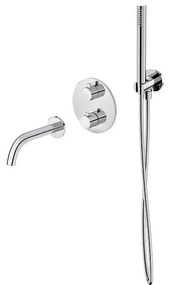 Cersanit S952-034 ZEN fürdőkád termosztátos falba építhető csaptelep, króm