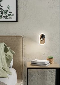 Eglo 901631 - RIMBOCCHI LED fali spotlámpa LED/7W/230V barna/fekete