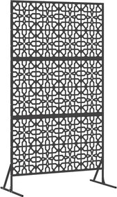 vidaXL Magánszféra Képernyő Fekete 100 x 50 x 180 cm Acél