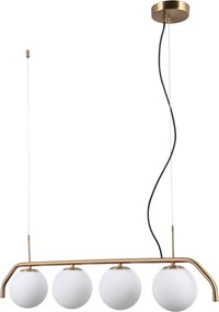ITALUX PND-3300-4-HBR CARIMI Modern Függesztett Lámpa Fehér, Sárgaréz G9 IP20
