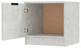 2 db betonszürke éjjeliszekrény 40 x 39 x 40 cm