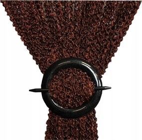 Függöny spagetti göndör bárány mintás függöny 300x250 cm magas barna