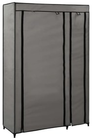 szürke összecsukható szövet ruhásszekrény 110 x 45 x 175 cm