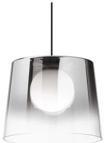 Ideal Lux - LED Csillár zsinóron FADE 1xG9/3W/230V átm. 27,3 cm szürke/füstös