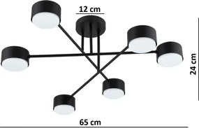 Brilagi - LED felületre szerelhető csillár MONO 6xGX53/12W/230V fekete
