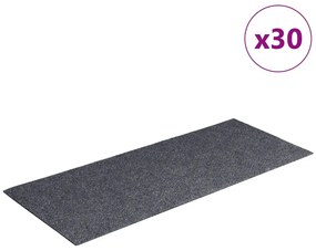 öntapadós lépcsőszőnyegek, 30 db, világosszürke, téglalap alakú, 60 x 25 cm