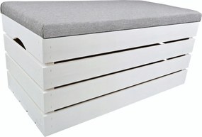 Puff Fa Ülőfelület Tároló Láda Nyitható