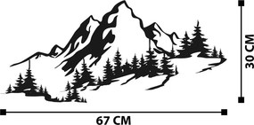 Mountain 3 fém faldekoráció