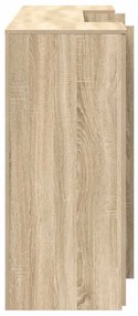 recepciós pult sonoma tölgy 200x50x103,5 cm szerelt fa
