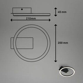 Briloner 3778-015 - LED mennyezeti lámpatest FRAME LED/5W/230V átm. 20 cm fekete