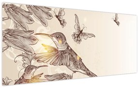 Kép - Kolibri (120x50 cm)